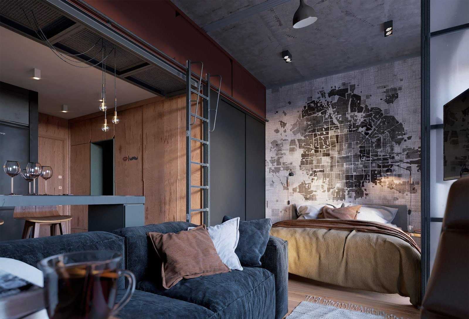 Стиль лофт в интерьере квартиры и дома, фото