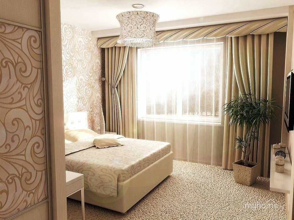 Мега красивая спальня в бежевых тонах, дизайн фото оригинальные