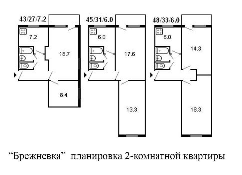 Брежневка - планировка и перепланировка, плюсы и минусы