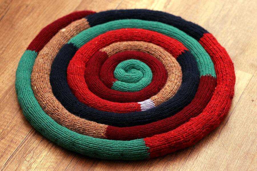 Сумка и коврик "splendid" из macrame