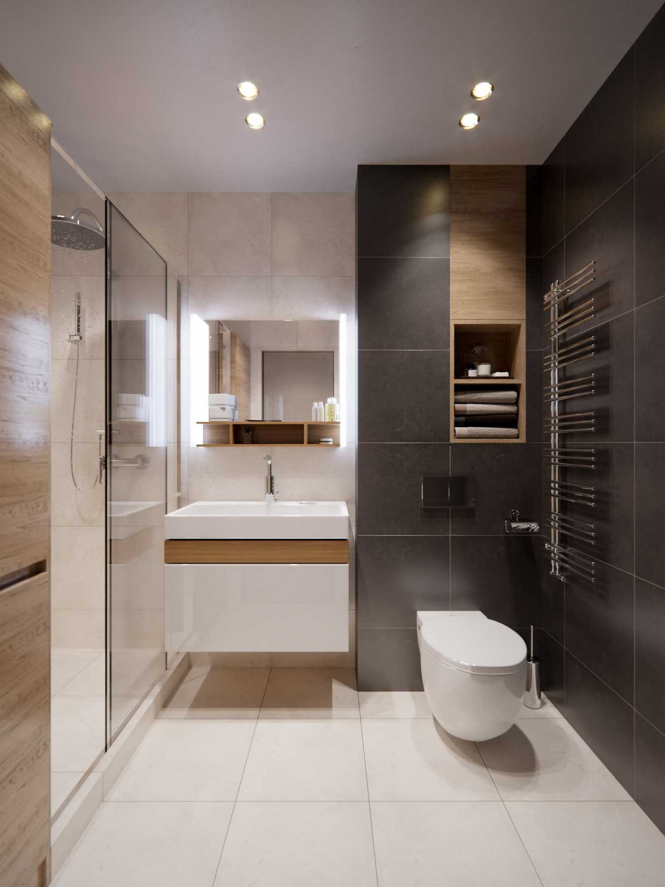 Дизайн маленькой ванной комнаты без туалета