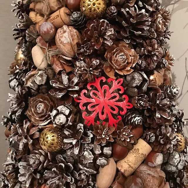 Красивые поделки из сосновых шишек для дома и садика