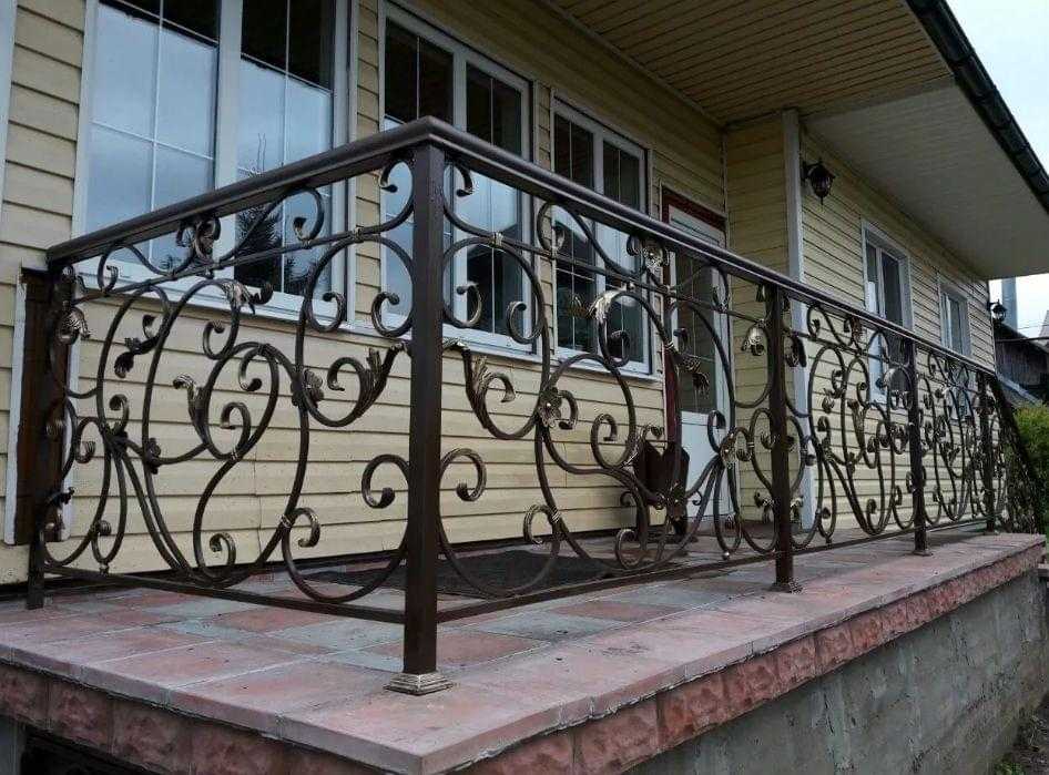Кованые перила для лестниц и крыльца в краснодаре, ковка лестничных перил