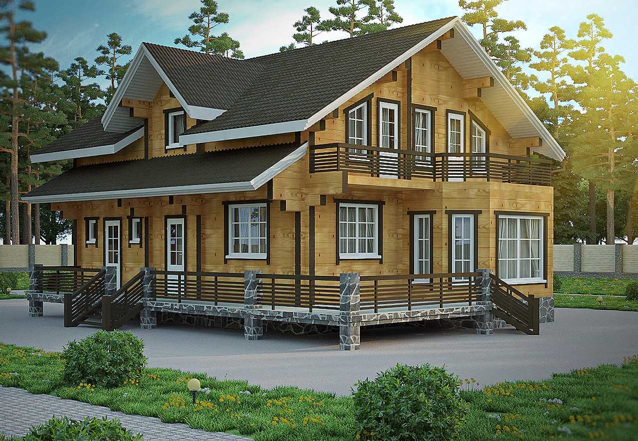 Топ 14 проектов домов из клееного бруса