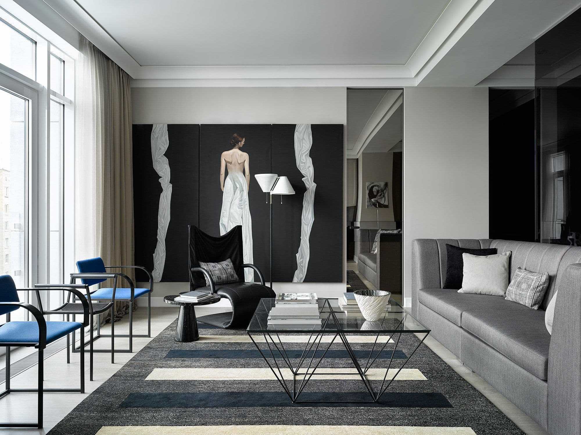 Черно белый цвет в интерьере: подходящие сочетания в дизайне интерьера (66 фото) | дизайн и интерьер