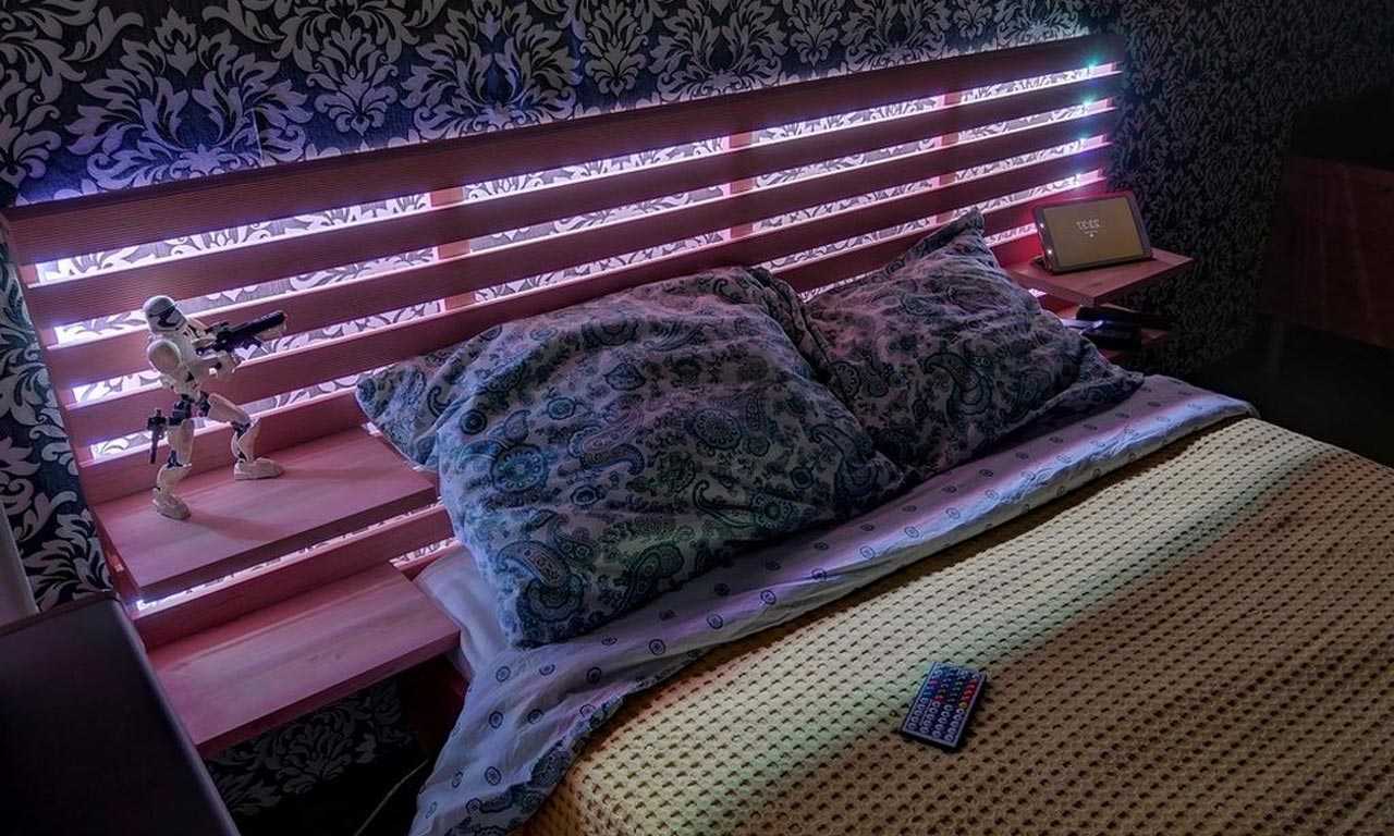 Кровати с нижней подсветкой