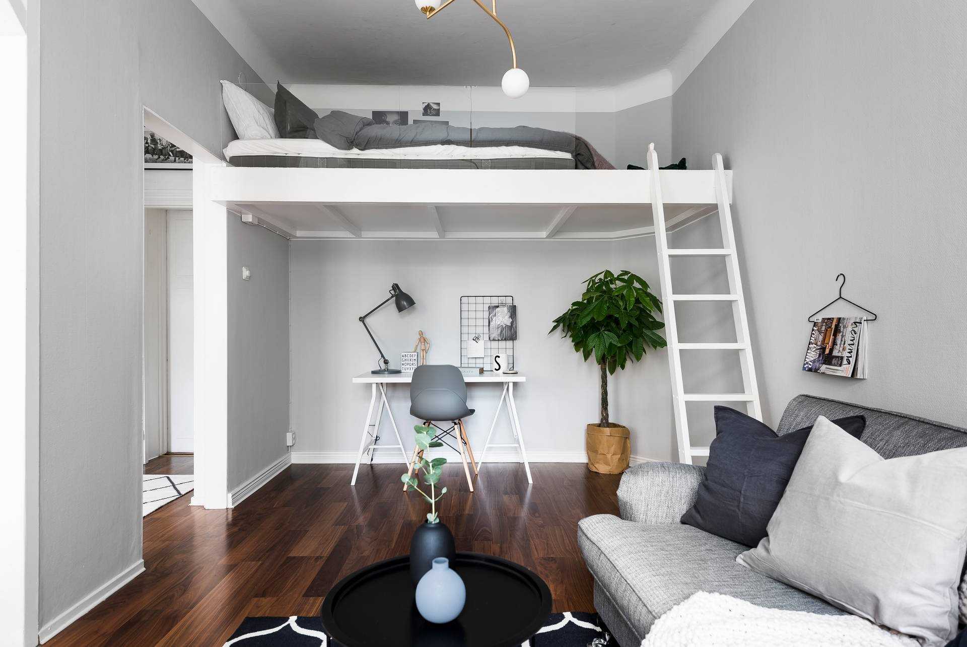 Дизайн комнаты 18 кв.м: 50 фото спальни-гостиной