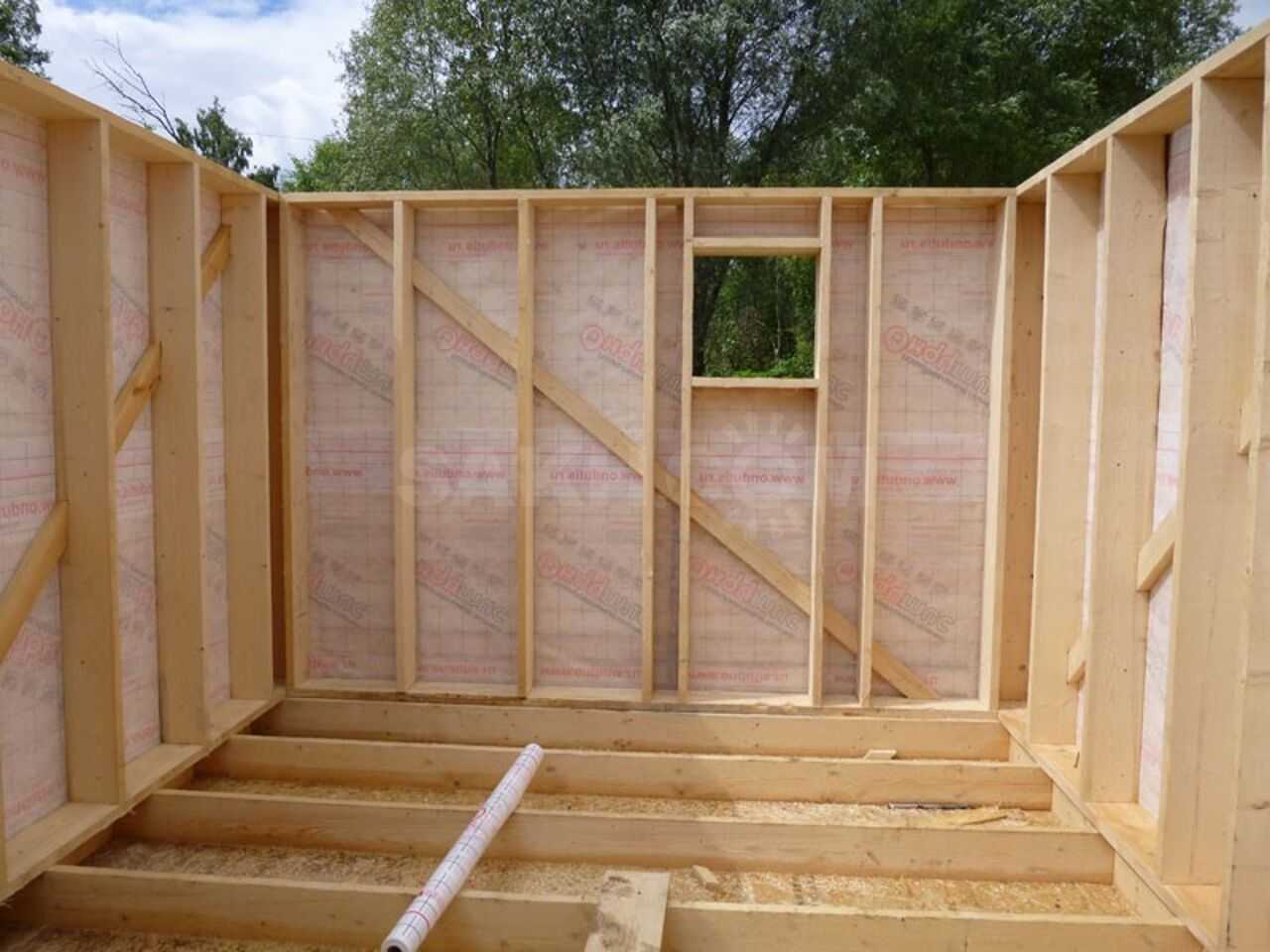 Строительство каркасного дома своими руками на примере микродома 6х4 (50 фото)