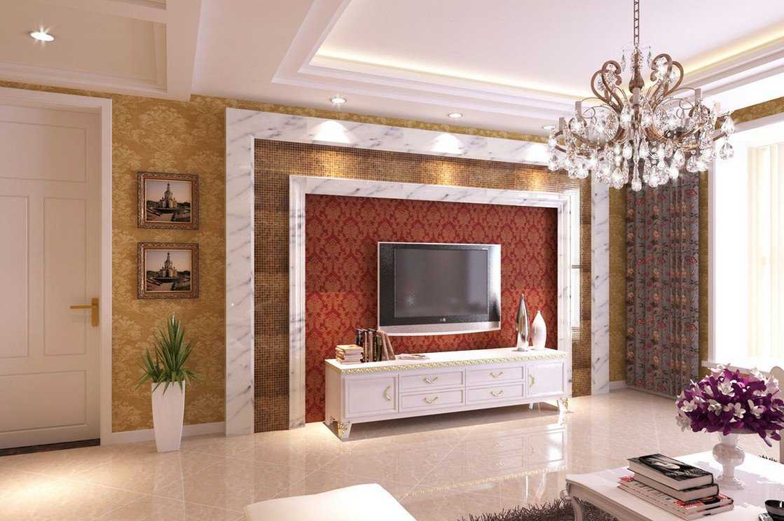 Подвесная полка под телевизор (60+ стильных моделей в интерьере)