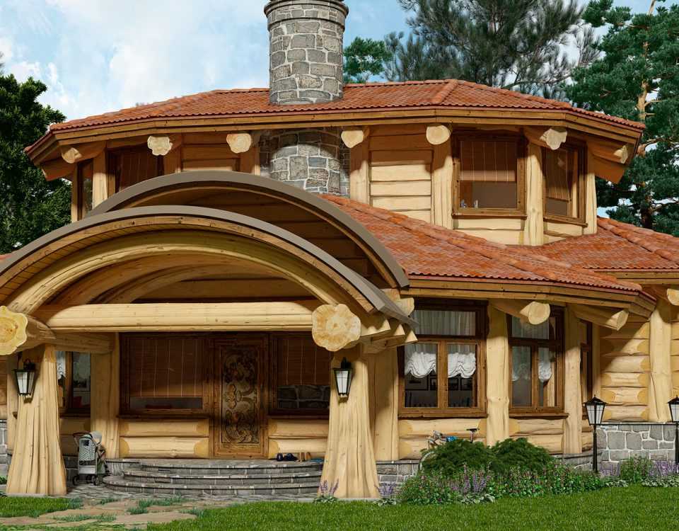 Деревянные дома по технологии post and beam