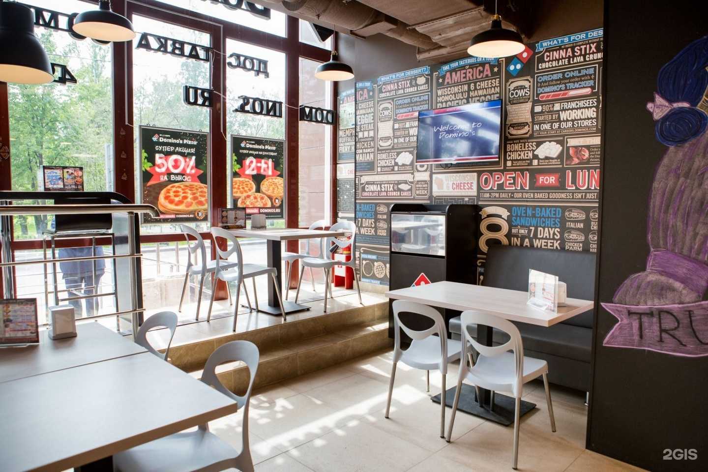 Дизайн интерьера пиццерии domino’s pizza