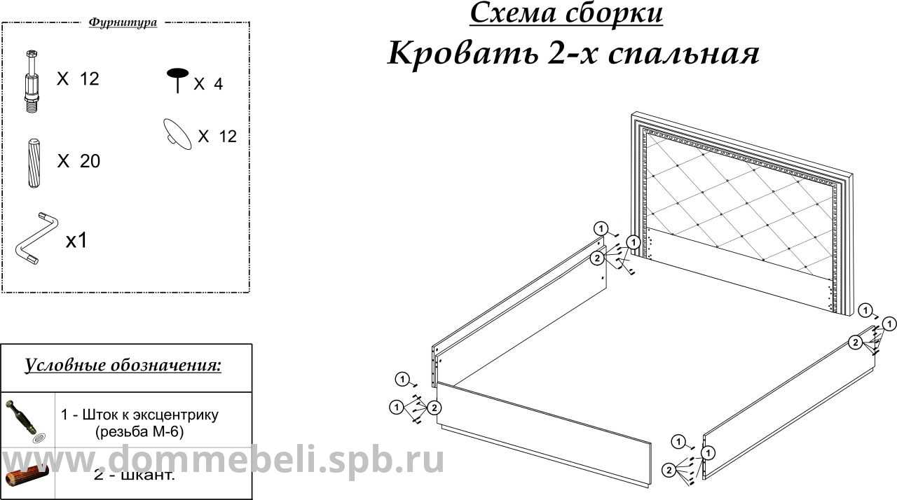 Сборка кровати своими руками